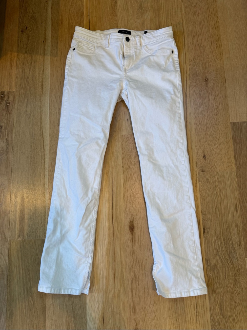 Theory White Straight Leg Jeans – Size 26